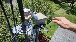 160m sky loop antenna on 10m. Final test with W3DEP