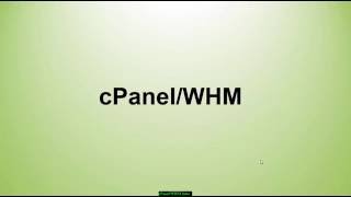 Introduction to cPanel WHM - Part 1