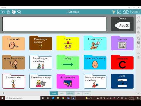 TD Snap PODD switching between PODD pagesets - video from Link Assistive