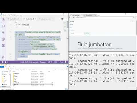 6  Adding the Navbar Partial File as an Include in our Pages