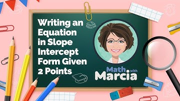 Writing an Equation in Slope Intercept Form Given 2 Points, Point-slope form of a straight line