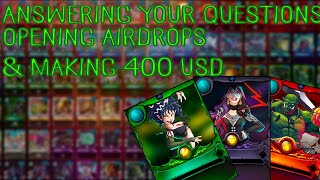 Answering your questions, Opening my airdrops and making 400 USD in Splinterlands.