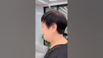 Tóc mái hói nữ che tóc thưa tóc bạc dạng gắn kẹp dán keo làm bằng tóc thật V3 #hagona #tócgiả