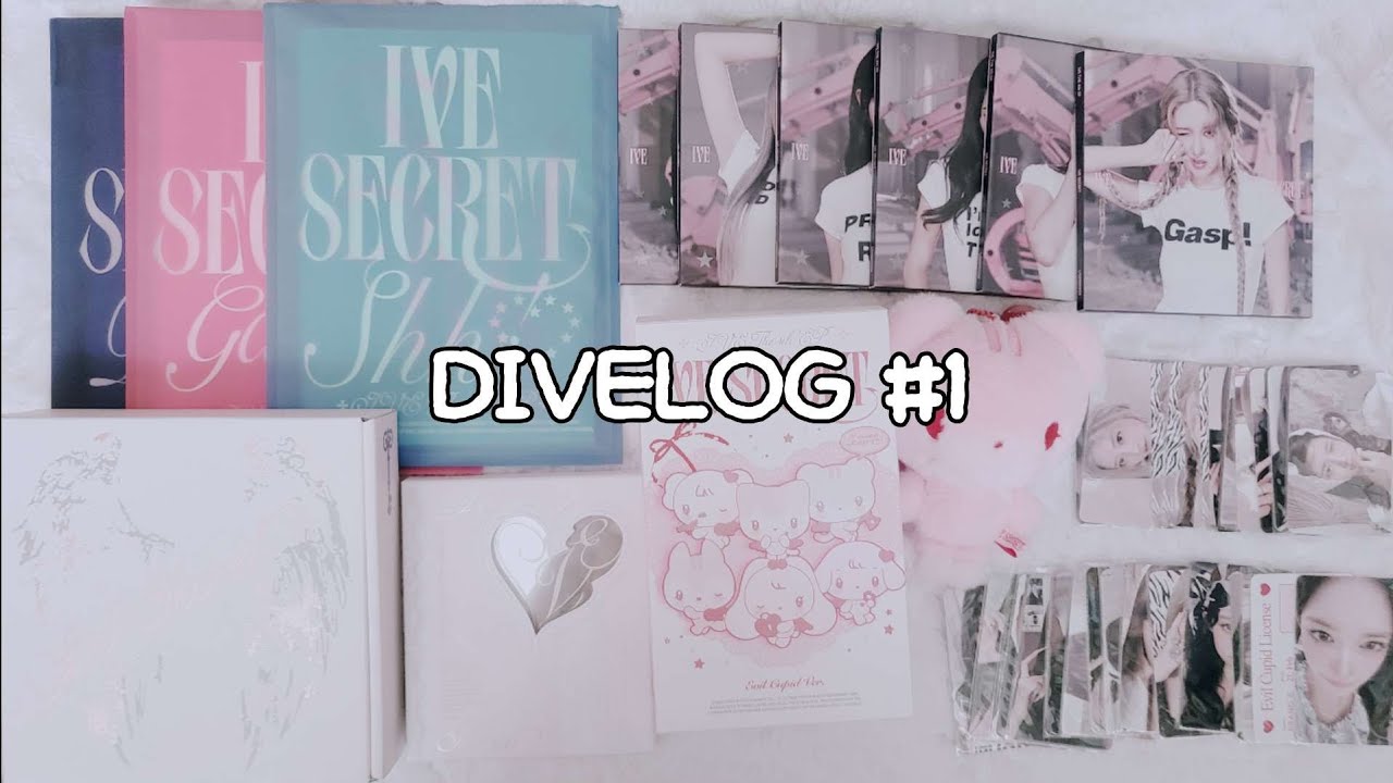 포카 절반이 최애..?!  | 최애잡이가되 | dive vlog #1 | 시크릿 앨범깡 | 아이브