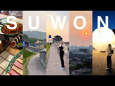 SUWON VLOG • Hwaseong Fortress, Hwaseong Haenggung Palace at night 🌕, what we ate 🍦 [KOREA VLOG]