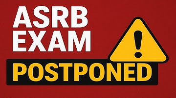 ASRB NET Exam Date 2025 Suddenly Postponed What