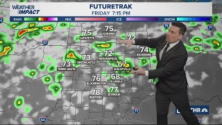 Few pop-up storms possible over Indiana Friday afternoon evening | Rain zones