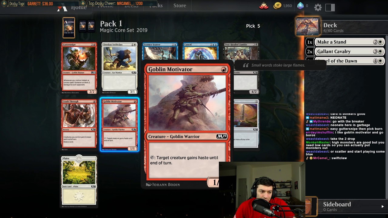 Magic the Gathering Arena DRAFT Deck YouTube