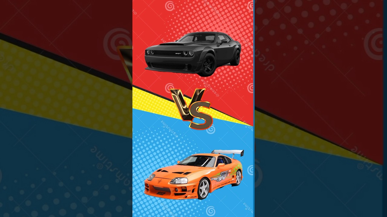 Dodge Challenger VS toyota supra mk4 