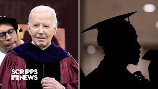 Biden courts Black voters during Morehouse College commencement speech