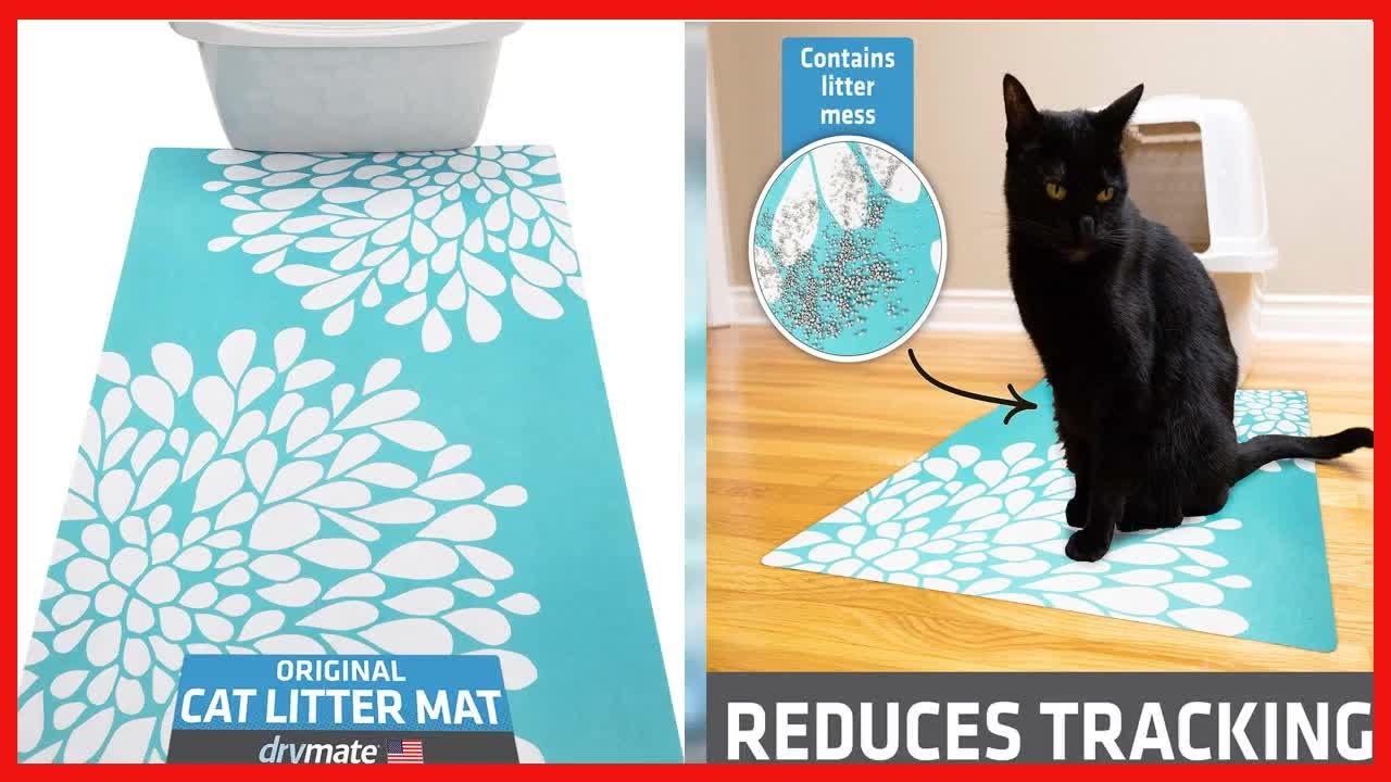 Drymate Original Cat Litter Mat, Contains Mess from Box for Cleaner Floors,  Urine 