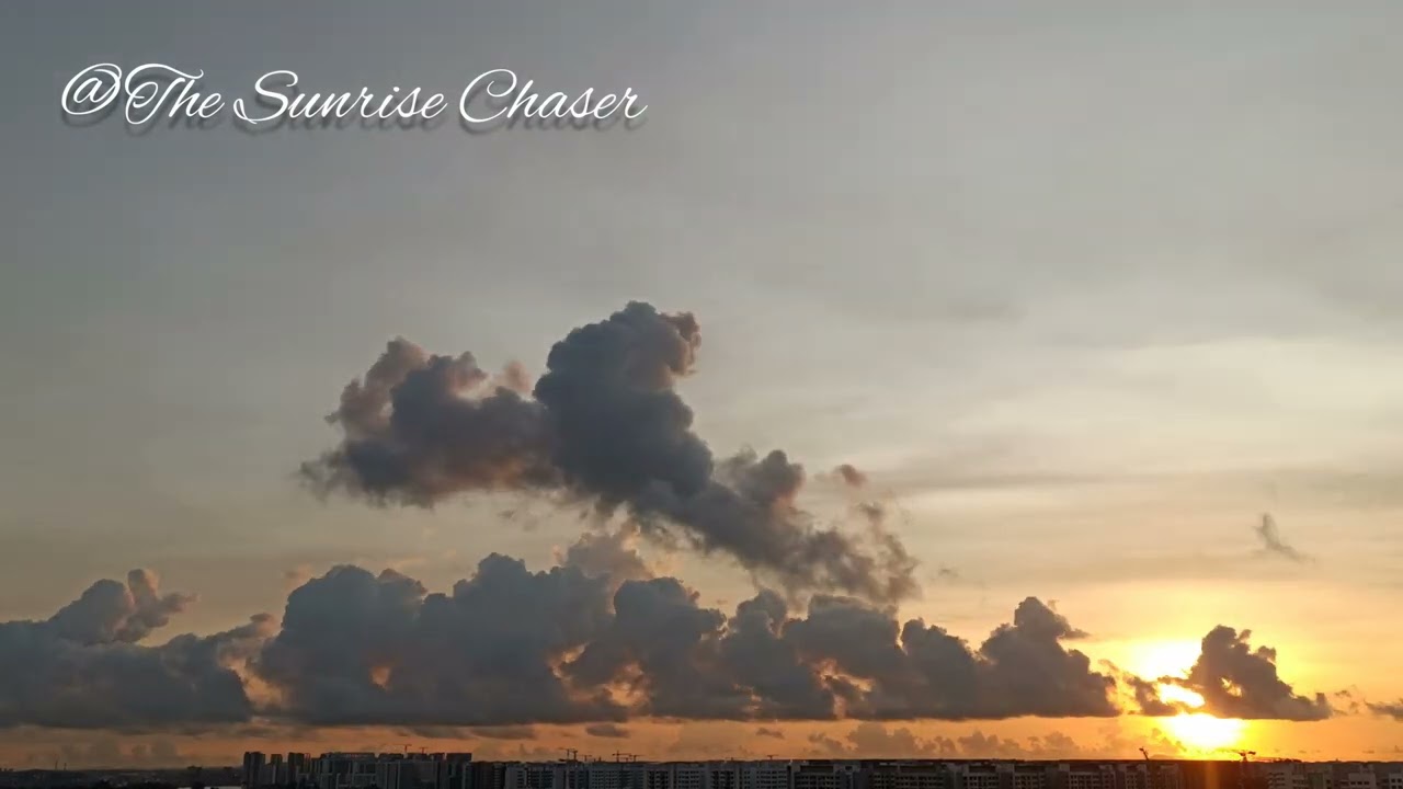 Beautiful Therapeutic 4K Sunrise Time Lapse Video at 100x speed (07 May 2022)