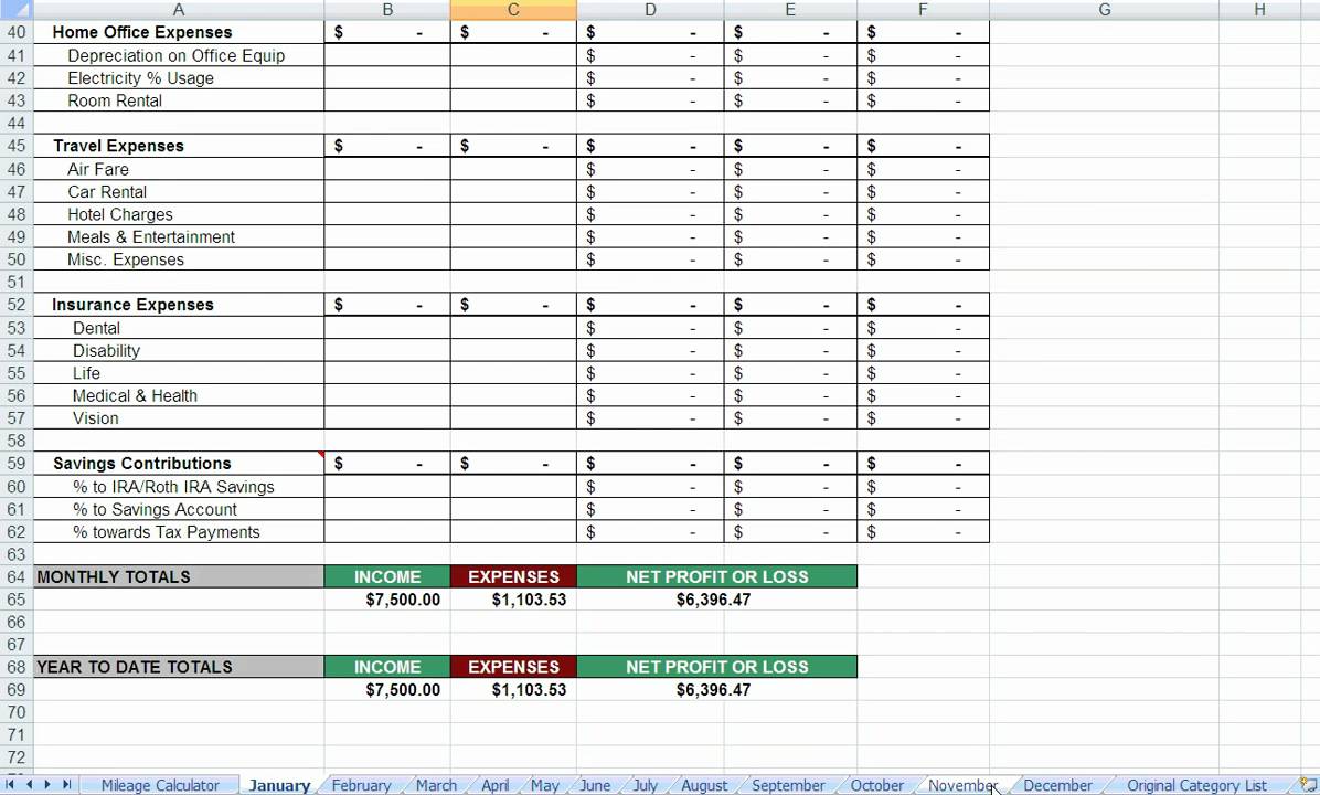 Tax Write Off Spreadsheet Template from i.ytimg.com