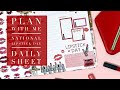 PLAN WITH ME | DAILY SHEET FOR NATIONAL LIPSTICK DAY | THE HAPPY PLANNER