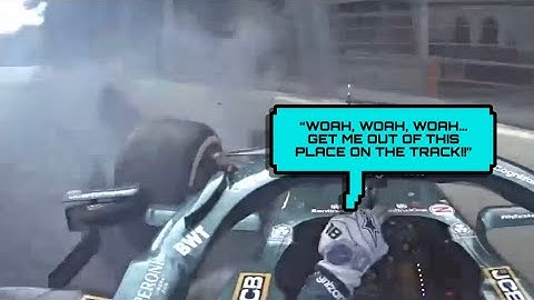 Lance Stroll high speed crash | Azerbaijan GP 2021