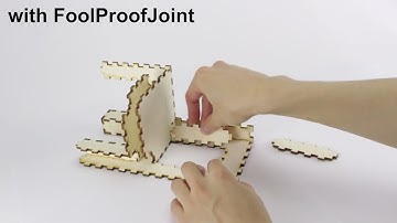 Demonstrating FoolProofJoint: Reducing Assembly Errors of Laser Cut 3D Models by Means of Custom ...