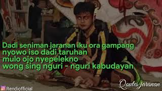 STORY WA JARANAN//BONDAN PERMADI