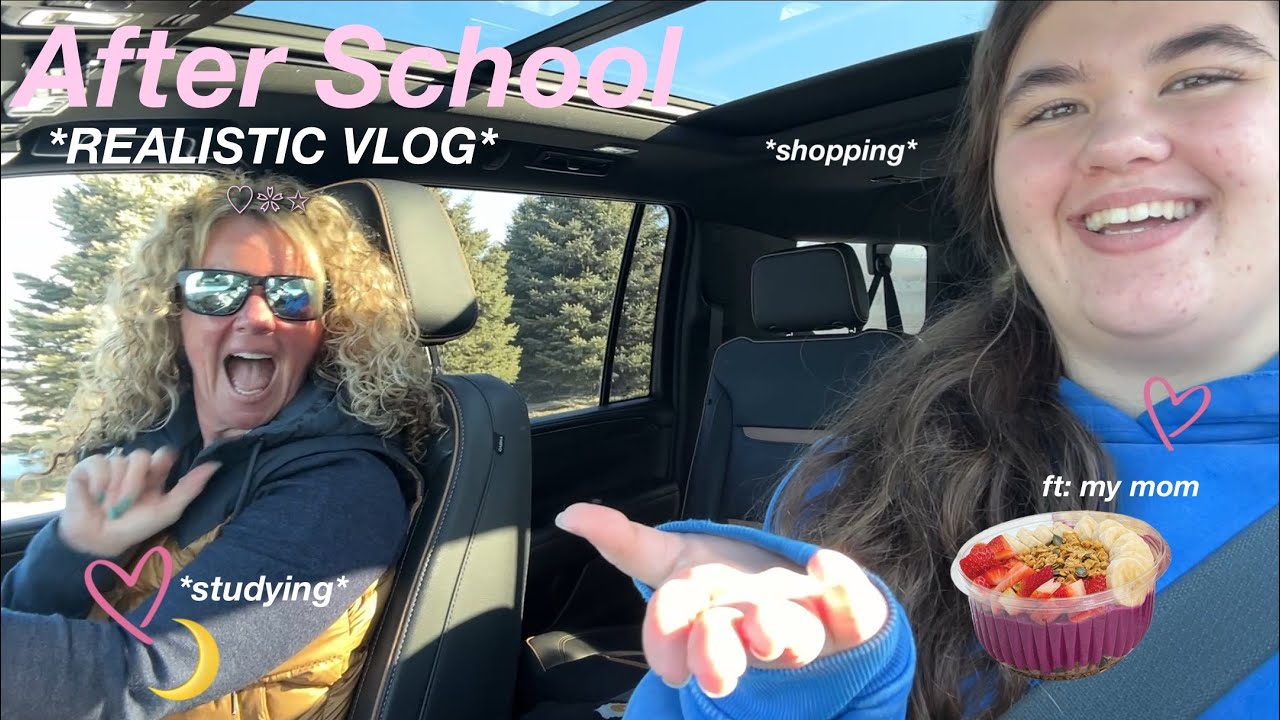 after school & nighttime routine vlog! | grocery shopping, smoothie bowls, skincare routine 