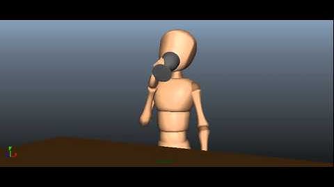 Short 3D Animation- character drinks playblast