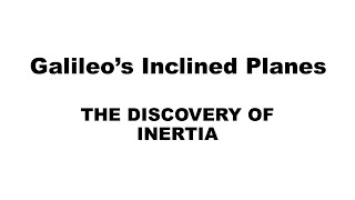 Galileo’s Inertia