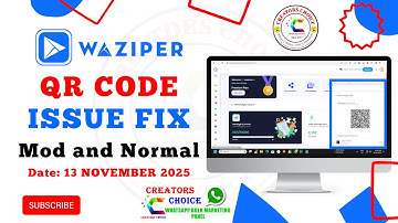 Waziper Mod And Normal QR Code WhatsApp Connection Error Fixed 13 NOV 2025 #waziper #waziperqrcode