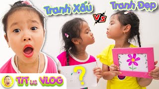 VẼ TRANH SIÊU HẠNG cùng Sóc Và Thỏ | Dậy trẻ kiên trì - Câu chuyện giúp trẻ lớn khôn | TITus VLOG