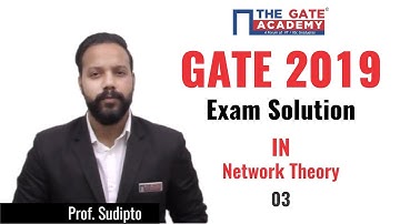 GATE 2019 Answer Key - Paper Analysis for Instrumentation Engineering | Network Theory - 03