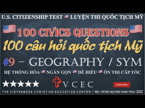 Video THI QUỐC TỊCH MỸ ???????? 100 CÂU HỎI ???????? LESSON 9/9 ????????... - youtube