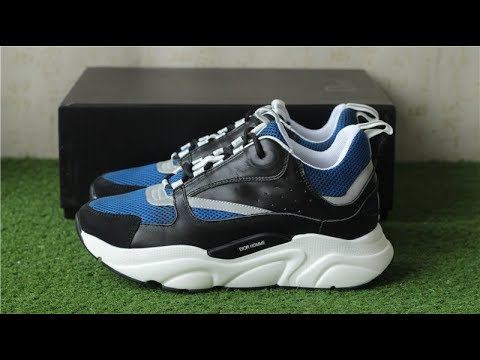 DIOR HOMME B22 CALFSKIN TRAINER BLUE 