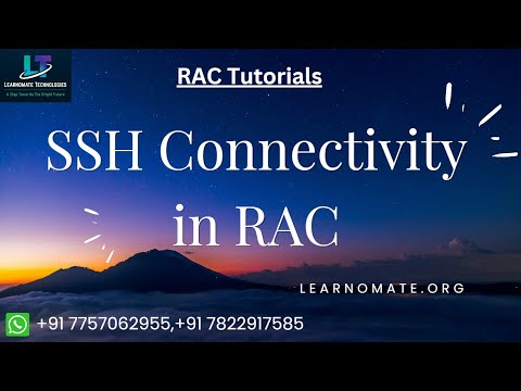 SSH Connectivity in RAC | Learnomate technologies