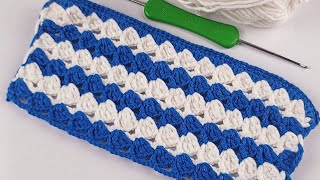 Wow Very Cool  Beautiful and Very Easy Crochet Baby Blanket Pattern for Beginner