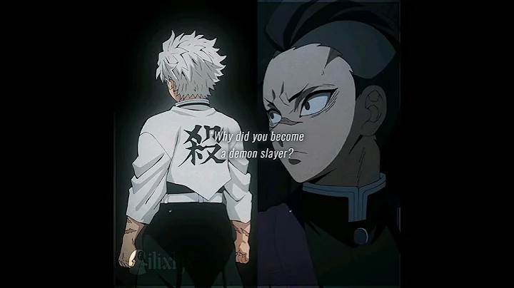 "why did you become a demon slayer?" - sanemi & genya edit | KNY