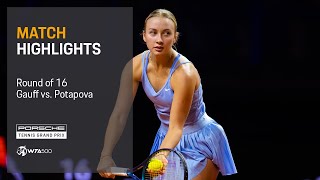 Porsche Tennis Grand Prix 04202023 Match Highlights Gauff Vs. Potapova