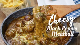 CHEESY BLACK PEPPER MEATBALL | BEST CHEESY BLACK PEPPER MEATBALL| LOCKDOWN MEAL | QUARANTINE MEAL