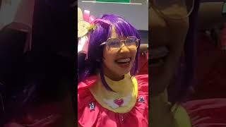 Ai Hoshino cosplayer was spitting FAX #cosplayer #convention #aihoshino #PGEX #interview #shorts