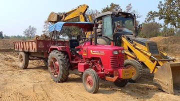 Jcb 3dx Eco And Mahindra Yuvo Tractor Going To Another Village For Making Pond | Jcb Tractor Cartoon