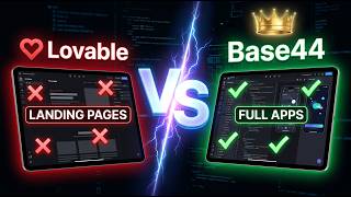 Lovable vs Base44 — testei o mesmo prompt e o resultado surpreendeu