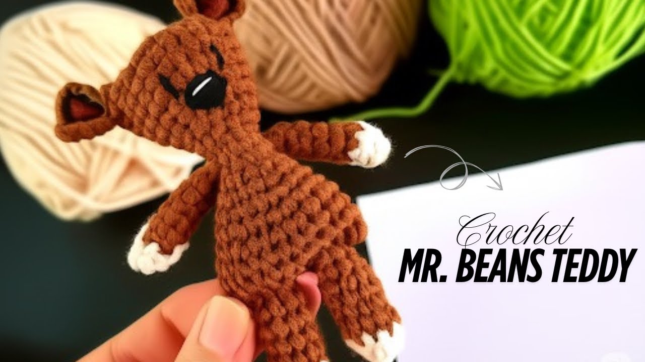 🤩Mr Beans Teddy Bear crochet Tutorial !!!