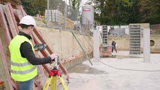 Bestaande muren/wanden controleren met laser van de Leica iCS50 Bouwtool