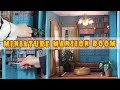 Miniature Mansion Room Box Construction Stages.