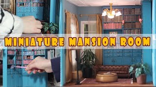 Miniature Mansion Room Box Construction Stages.