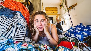 EXTREME DECLUTTERING OUR VAN  DEEP CLEAN WITH ME