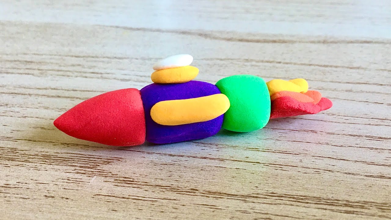 How to make clay rocket tutorial How to molding clay play art Pikky