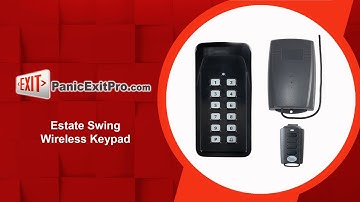 How To Operate Estate Swing 433 Wireless Keypad Access Control