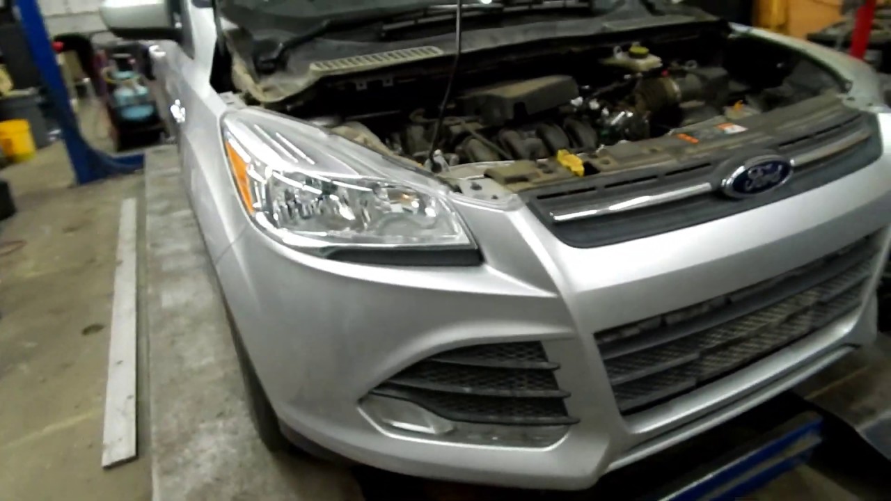 Changing a transmission in a 2015 Ford Escape - YouTube