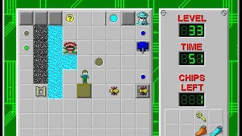 CCLP3 level 33 solution - 40 seconds