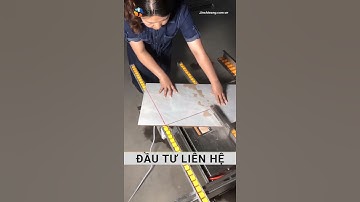 Cắt cạnh ốp má cầu thang bằng máy cắt gạch đa năng Baichenshi 1,2m