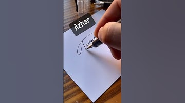 AZHAR Name Signature 🤩