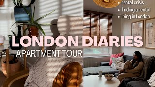 LONDON APARTMENT TOUR 2023 | rental market CRISIS | how to find a rental | London diaries