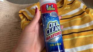 Oxiclean | OxiClean Max Force Gel Stick Stain Remover - Does it works?